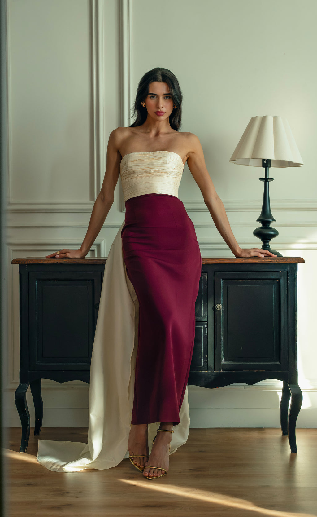 White & Maroon