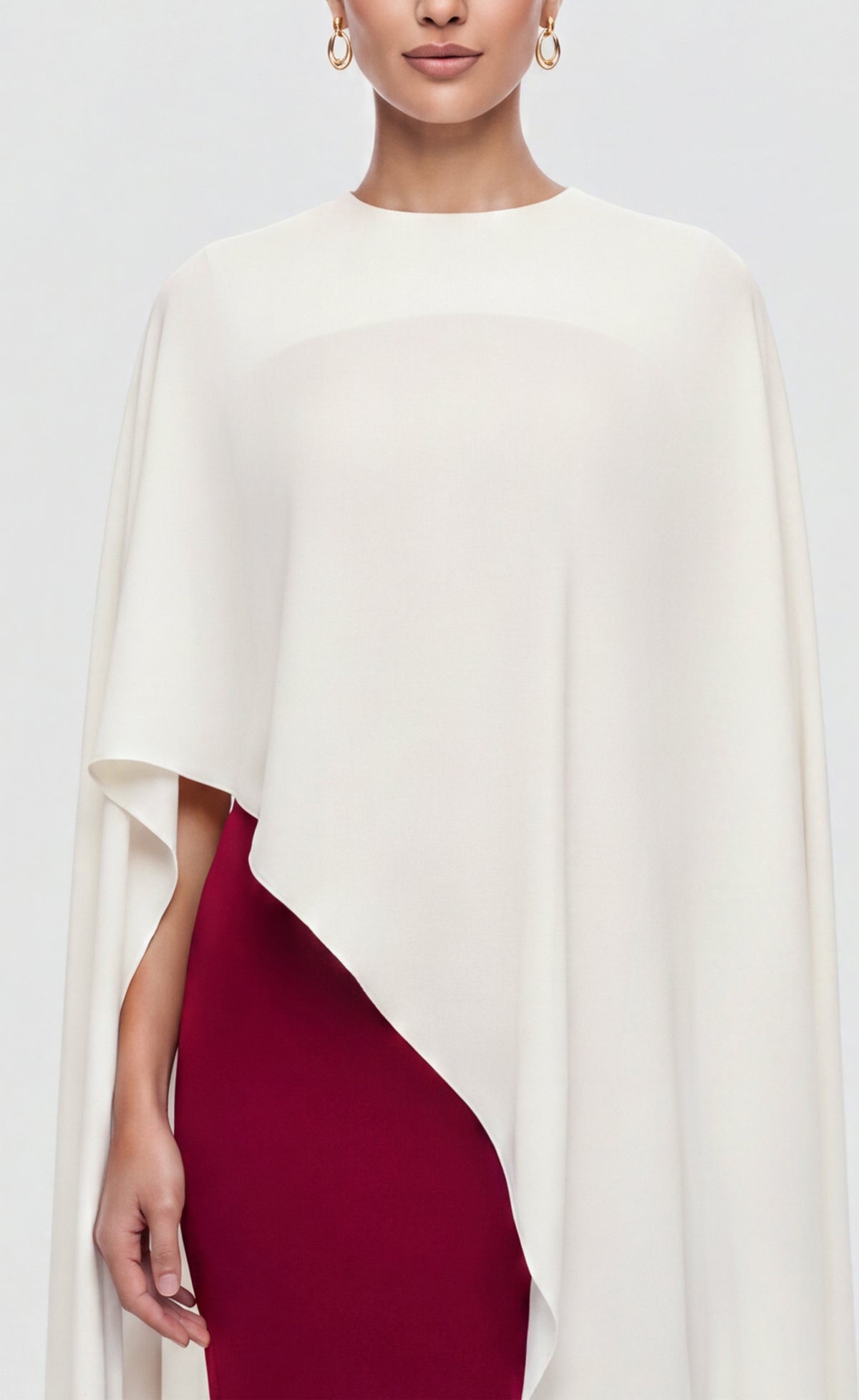 Cream & Maroon